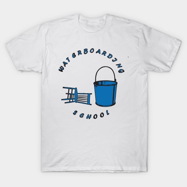 Water Boarding School T-Shirt by Muriel Ford 